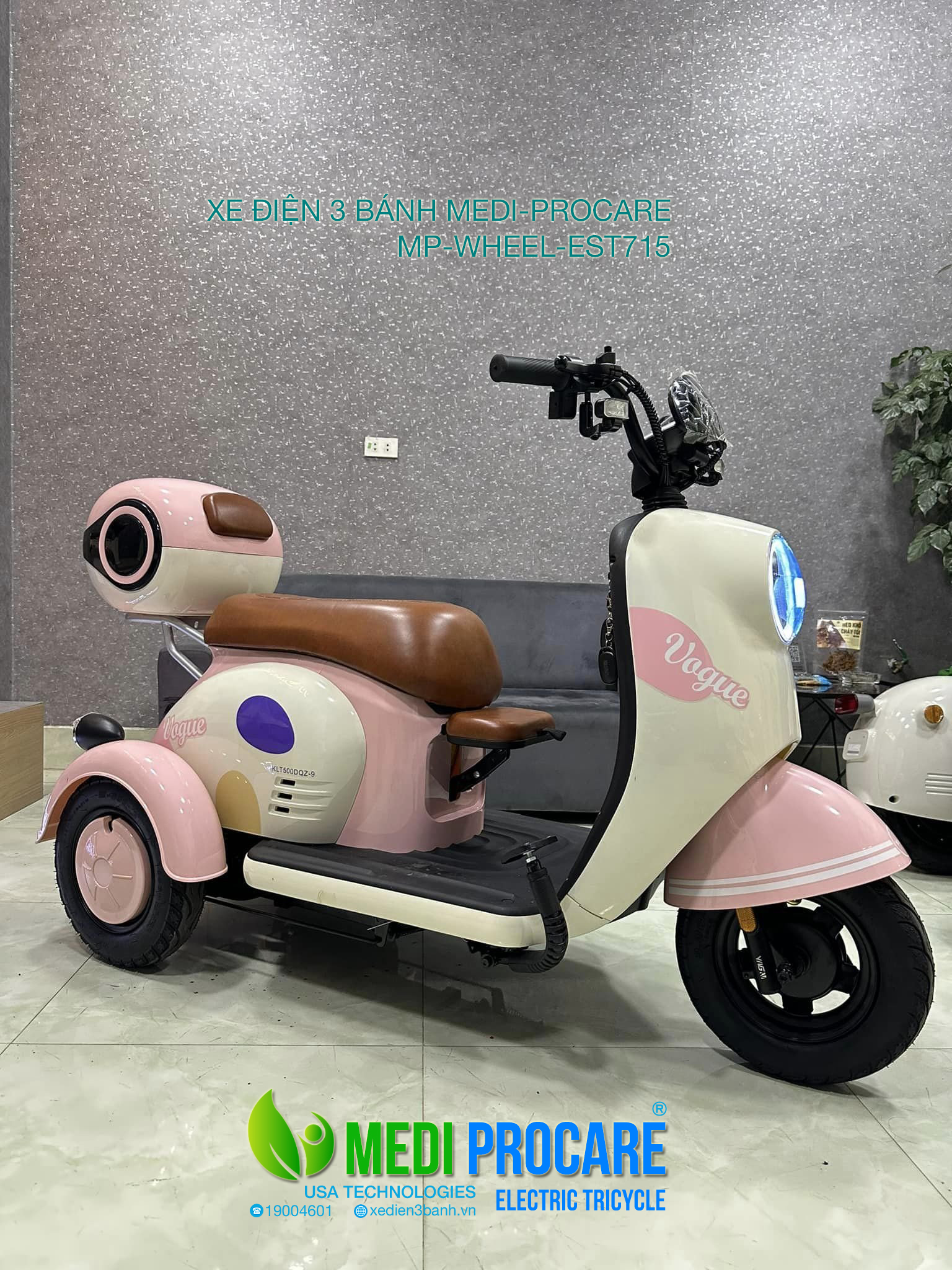 Xe điện 3 bánh MEDI-PROCARE EST715